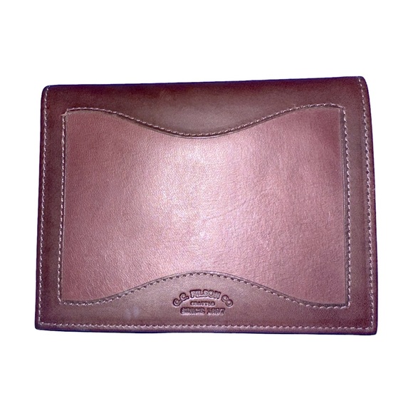 Filson Bags Cc Filson Brown Leather Bifold Passport Holder Wallet